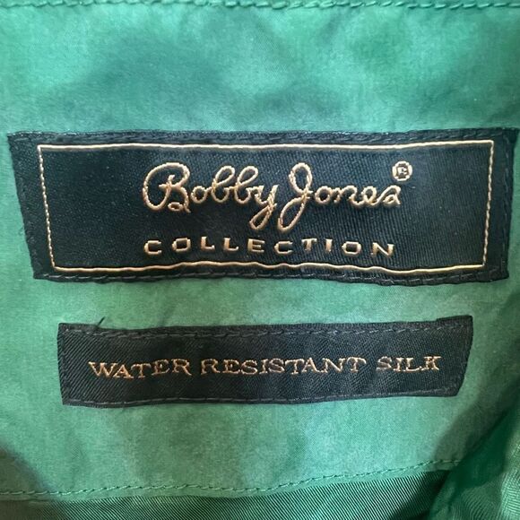 Vintage 80s Masters Golf Augusta 100% Silk Water Resistant Windbreaker RARE! L - Picture 4 of 13